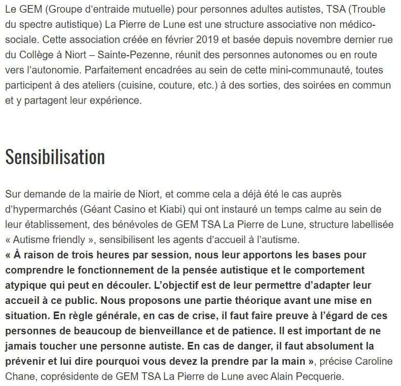 Photo d’article sur le gem TSA